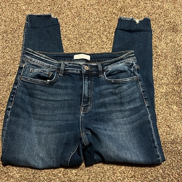 Vervet high rise skinny jeans frayed hem - Picture 2 of 4